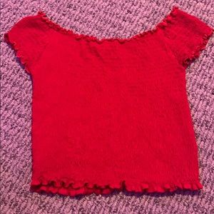 brandy melville red top